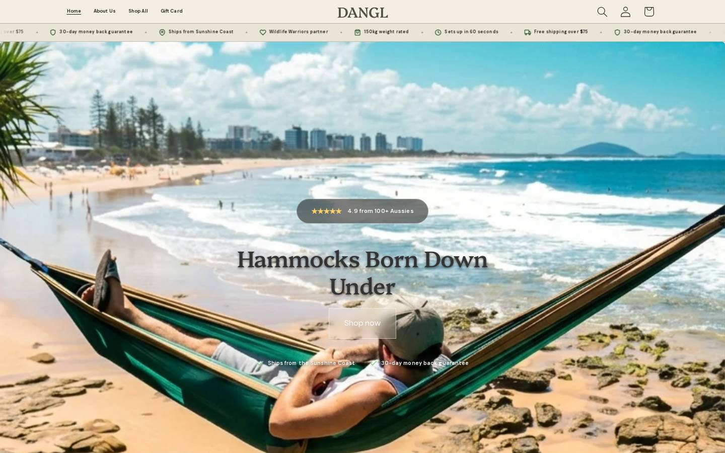 dangl.com.au homepage screenshot