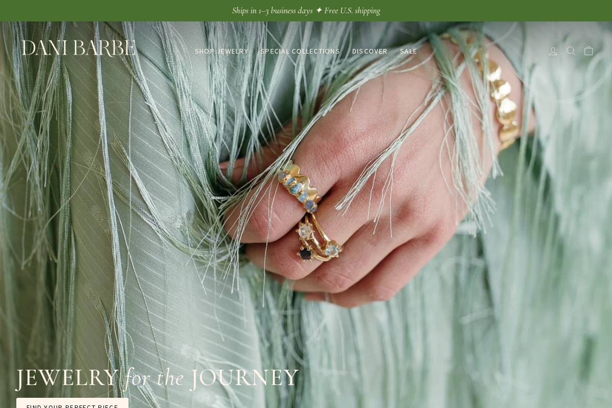 danibarbe.com homepage screenshot