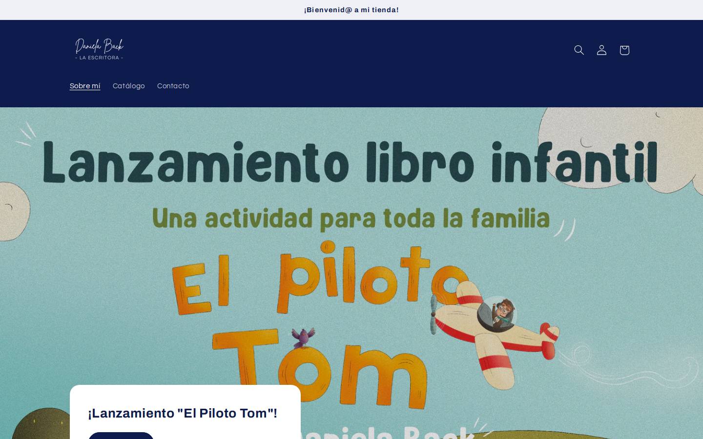 danielaback.com homepage screenshot