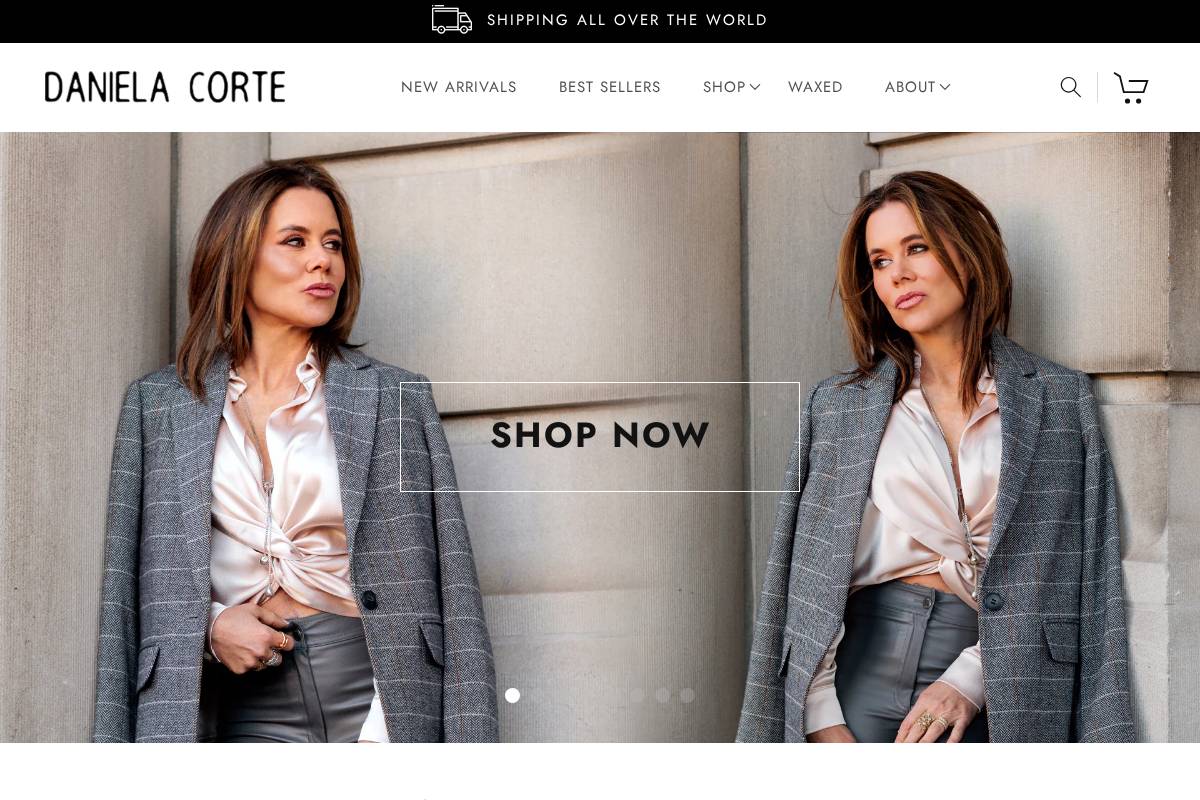 danielacorte.com homepage screenshot