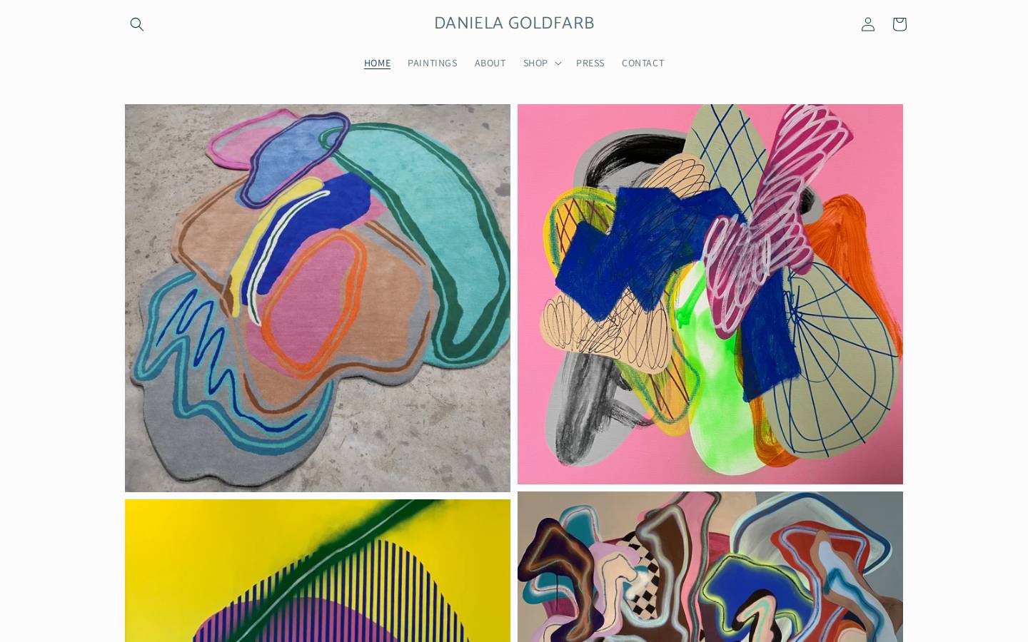 danielagoldfarb.com homepage screenshot