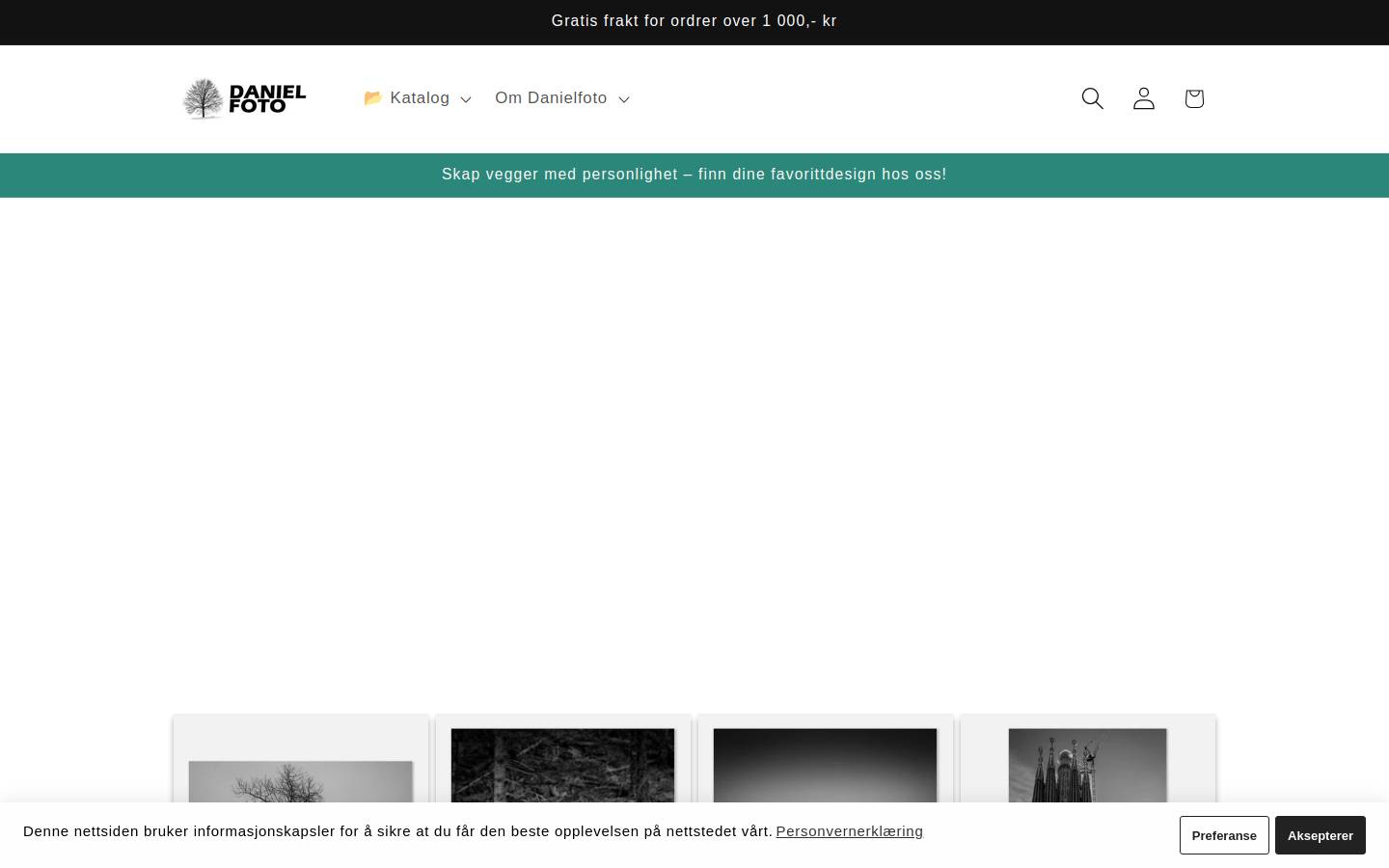danielfoto.no homepage screenshot