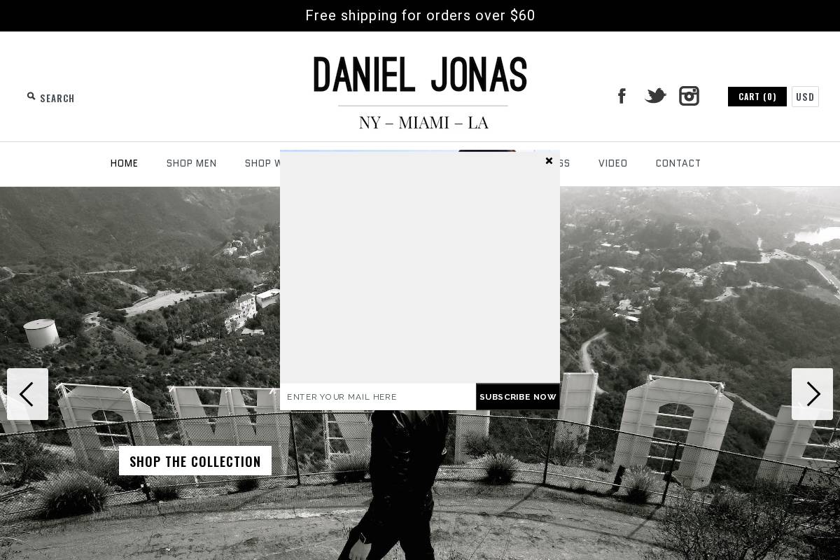 danieljonas.com homepage screenshot