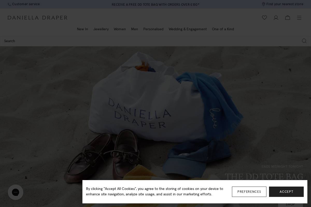 Daniella Draper homepage screenshot