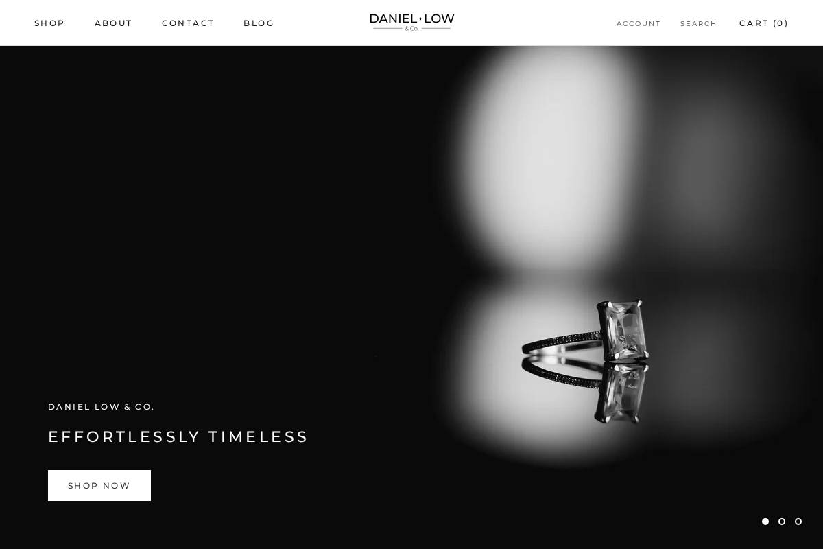 Daniel Low & Co. homepage screenshot