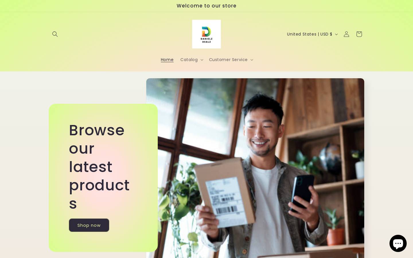 danielzdealz.com homepage screenshot