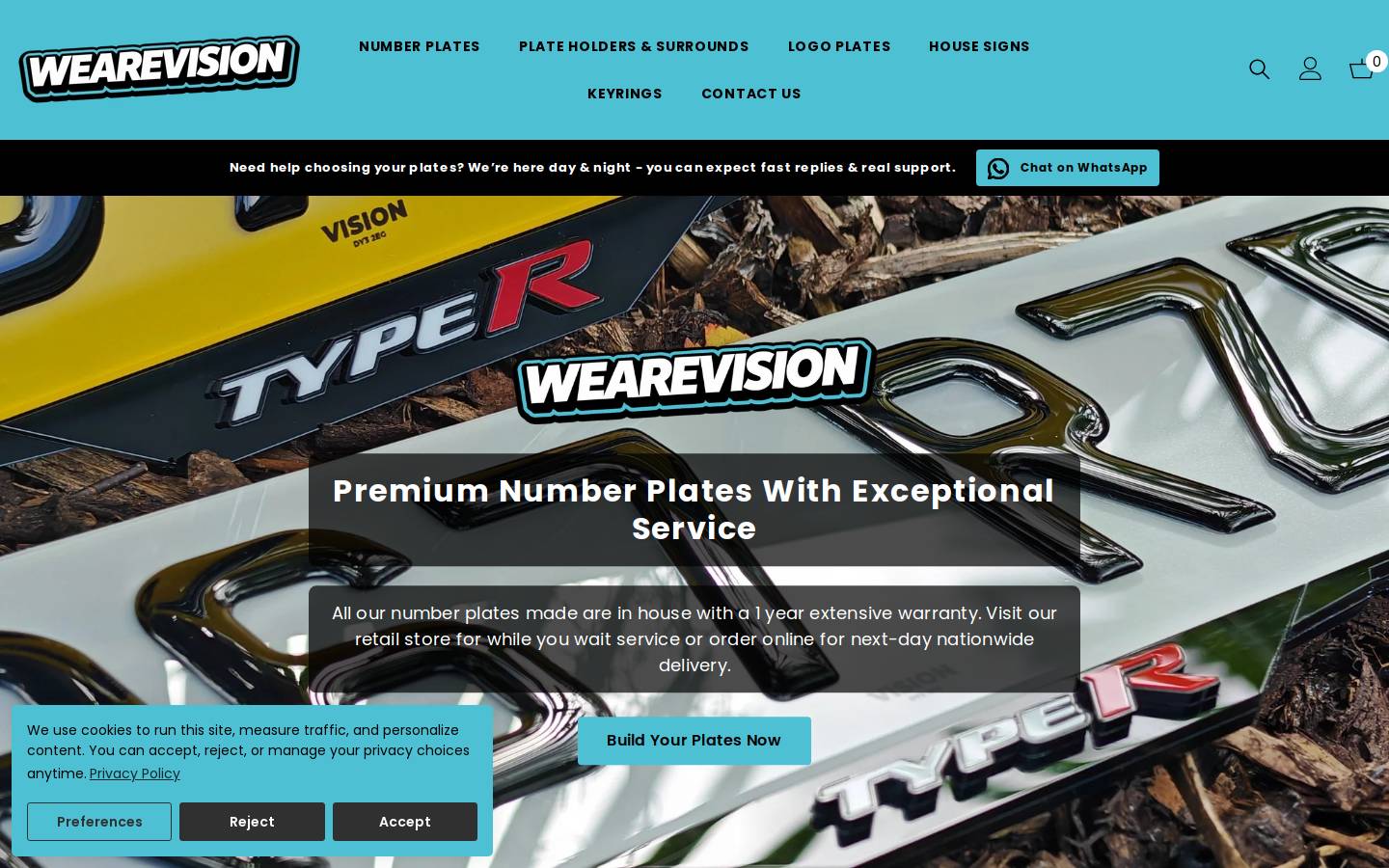 Vision Automotive & Media homepage screenshot