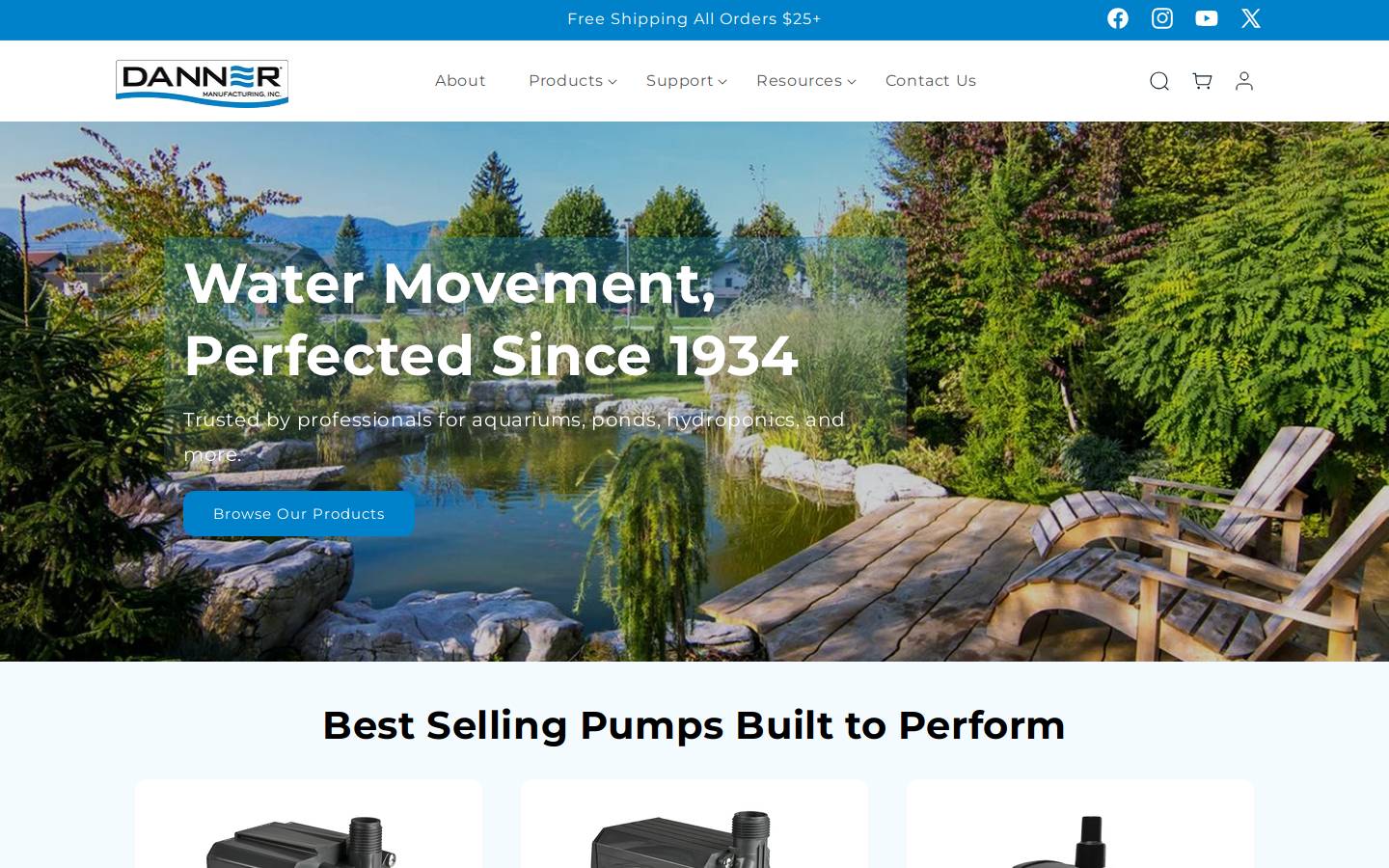 dannermfg.com homepage screenshot