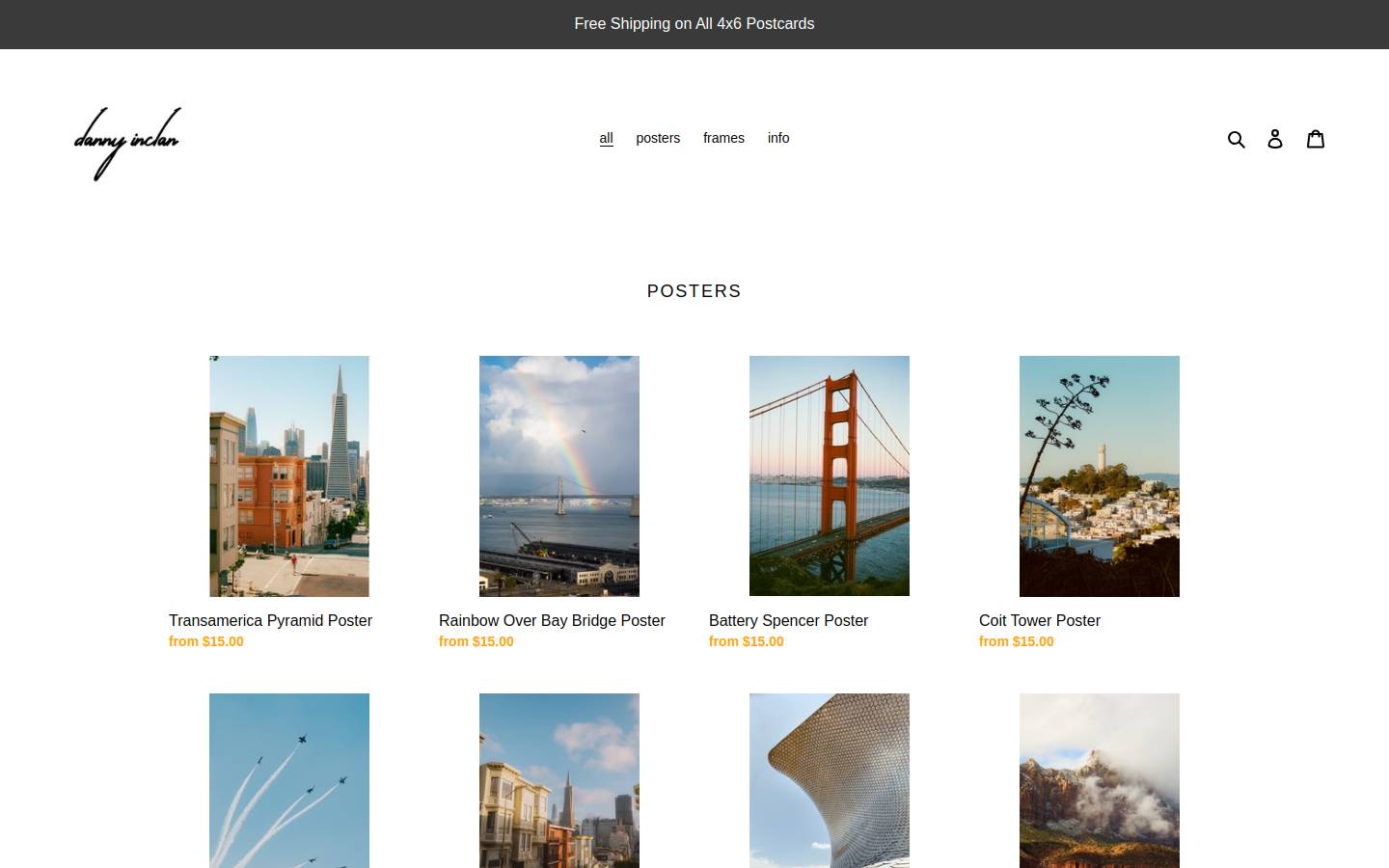 dannyinclan.com homepage screenshot