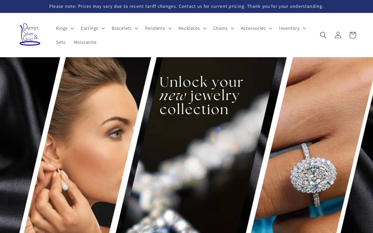 dannyssilver.com homepage screenshot