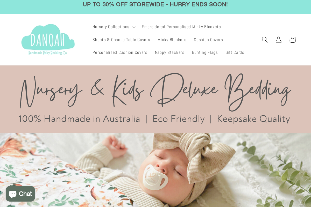 Danoah homepage screenshot