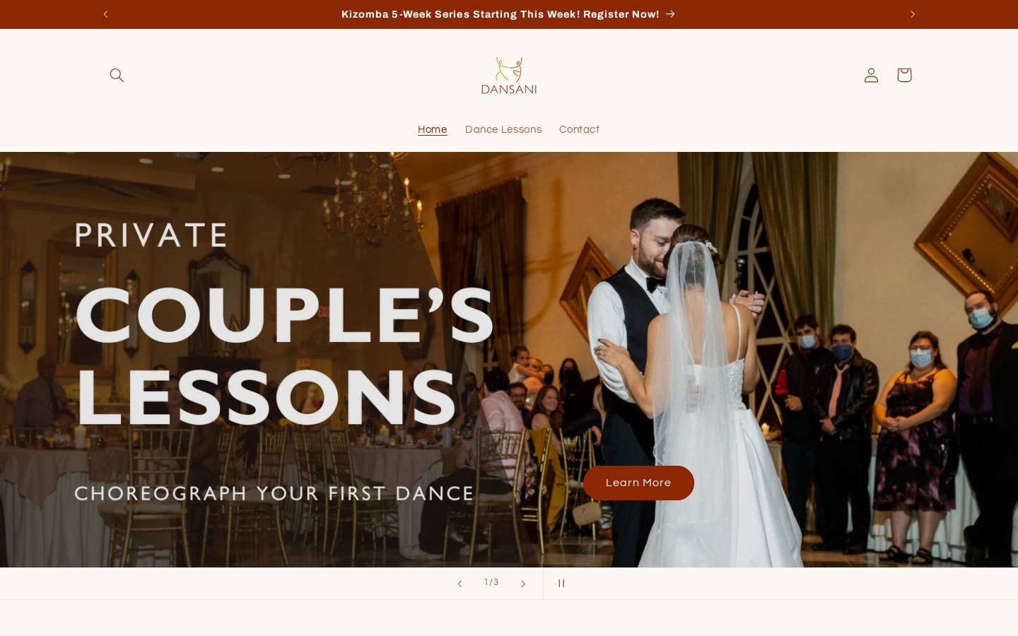 dansanidanceco.ca homepage screenshot