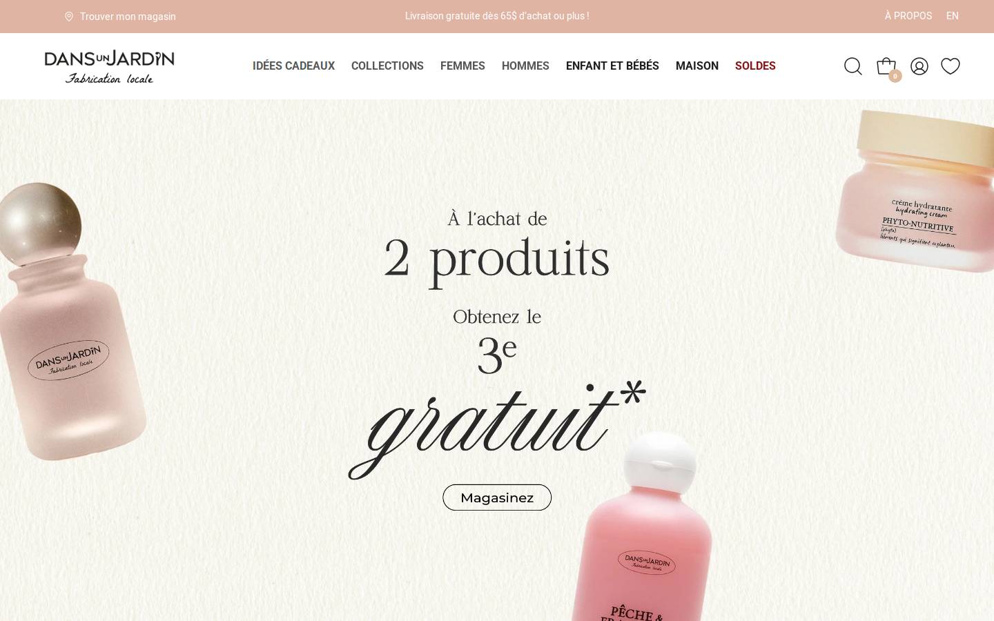 dansunjardin.com homepage screenshot