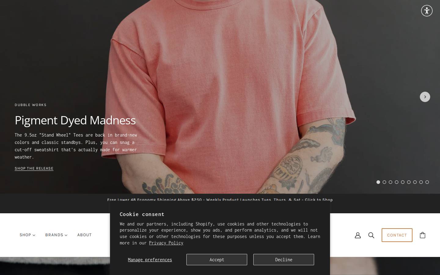Dant homepage screenshot