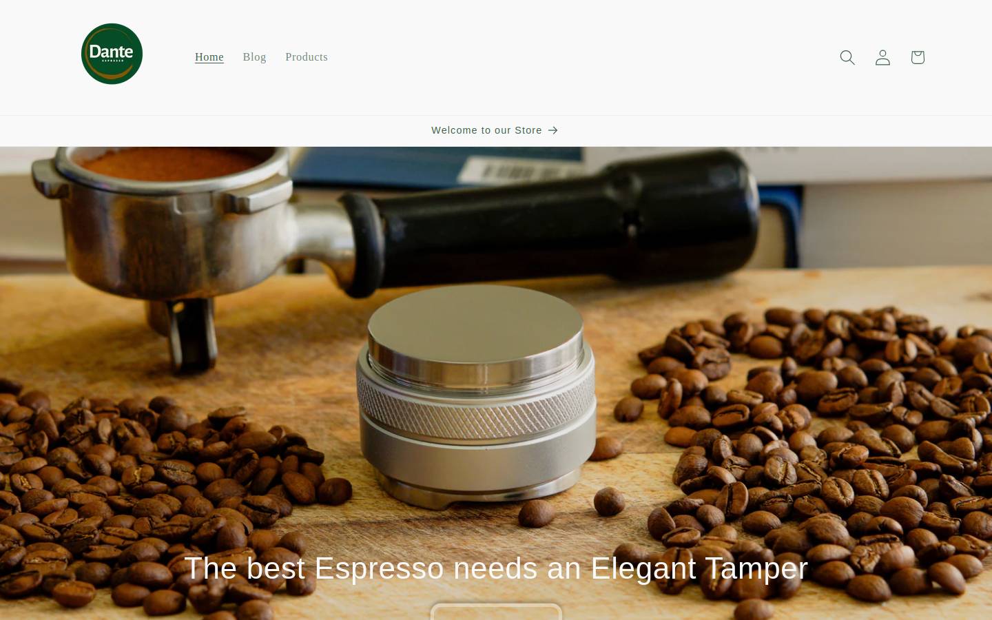 danteespresso.com homepage screenshot