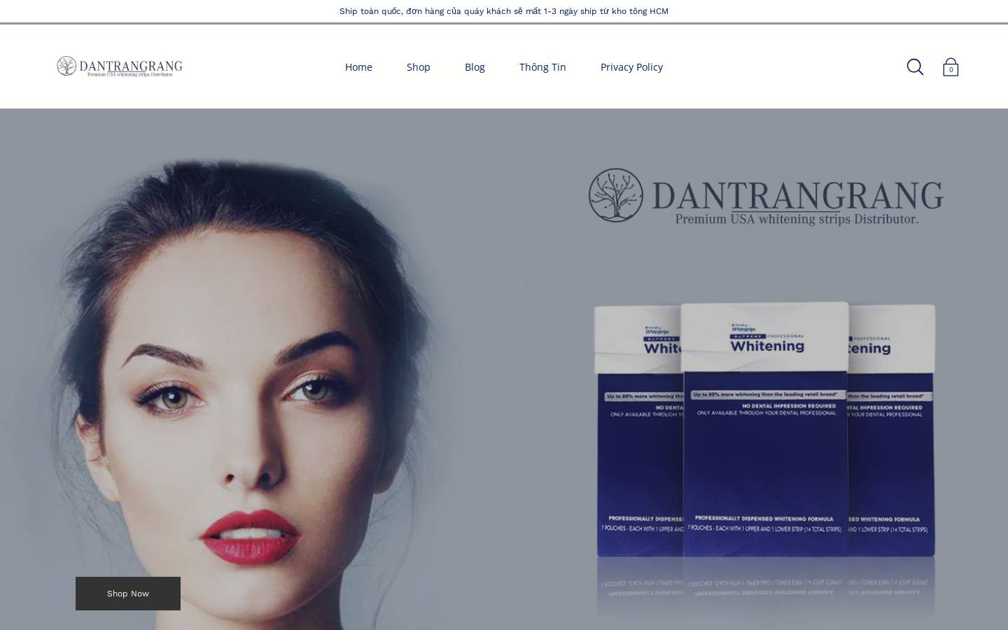 dantrangrang.com homepage screenshot