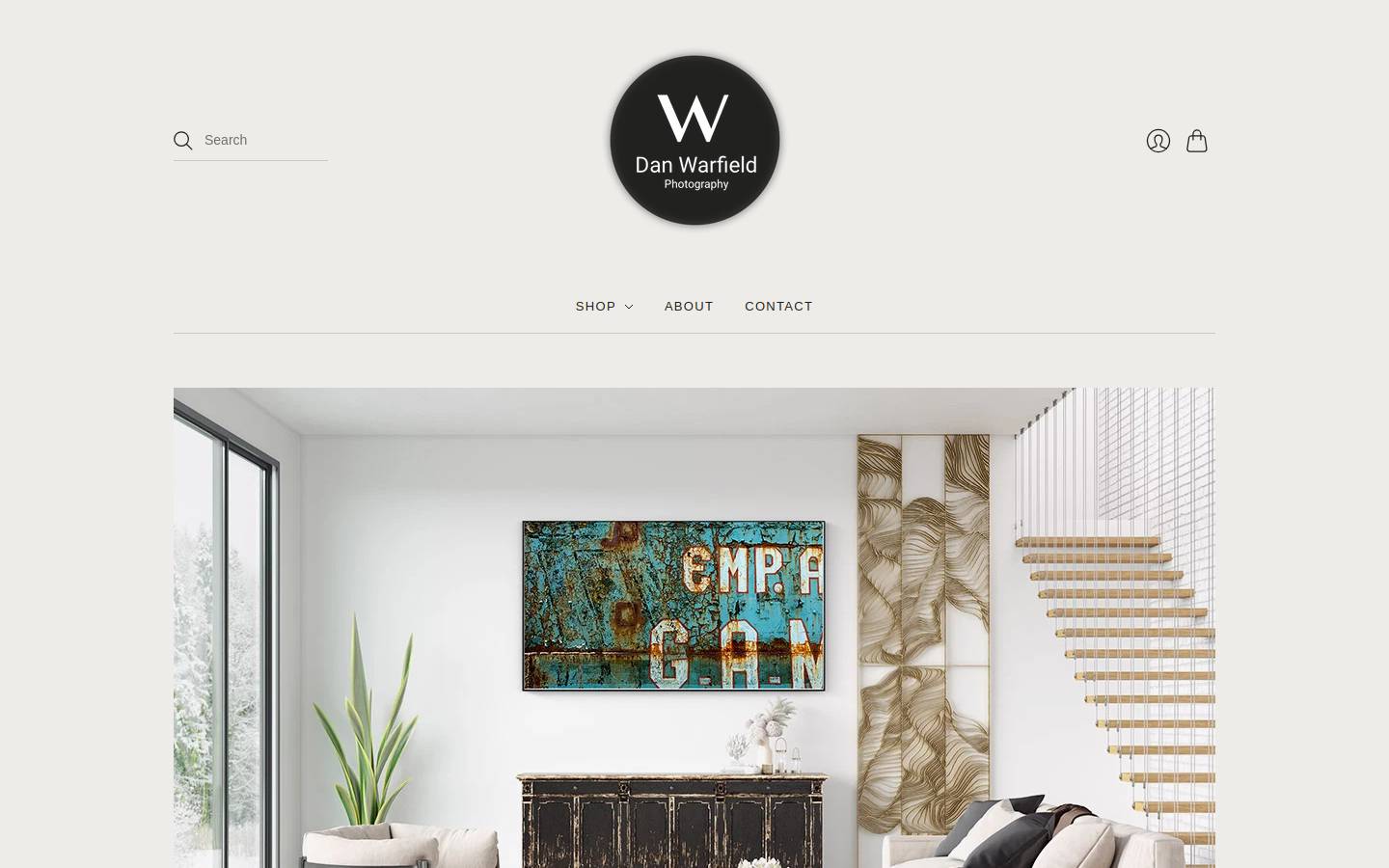 danwarfieldphotography.com homepage screenshot