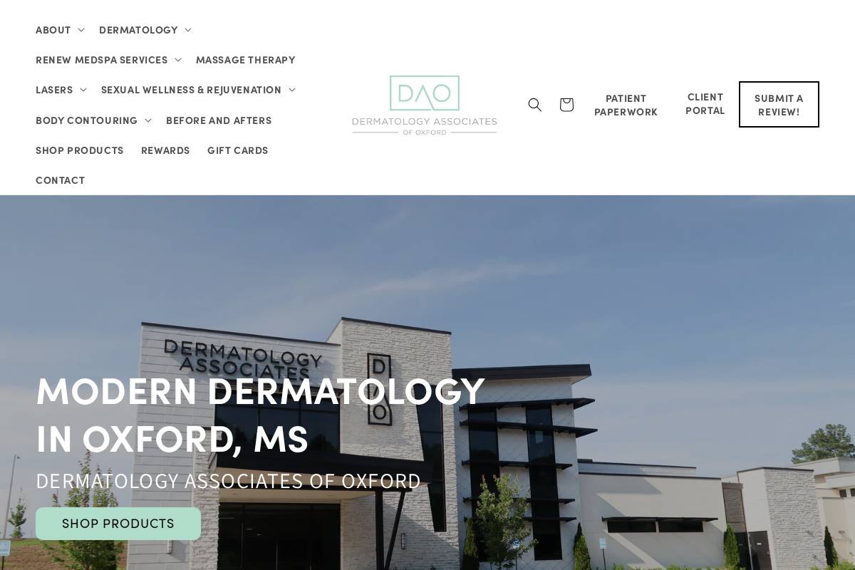 daoxford.com homepage screenshot