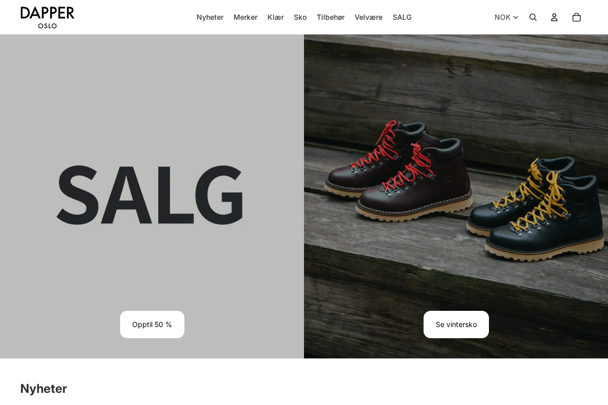 Dapper homepage screenshot