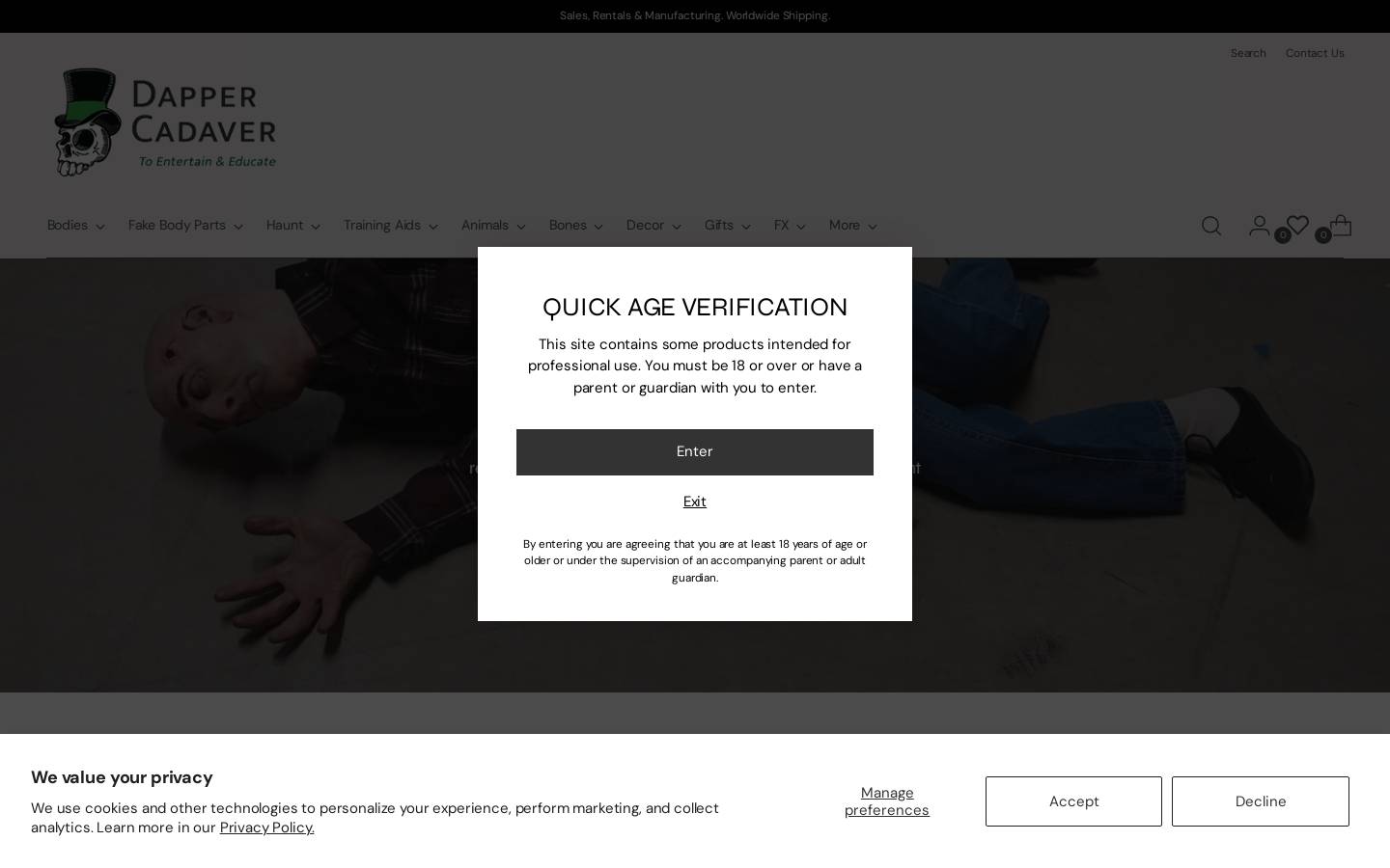 Dapper Cadaver homepage screenshot