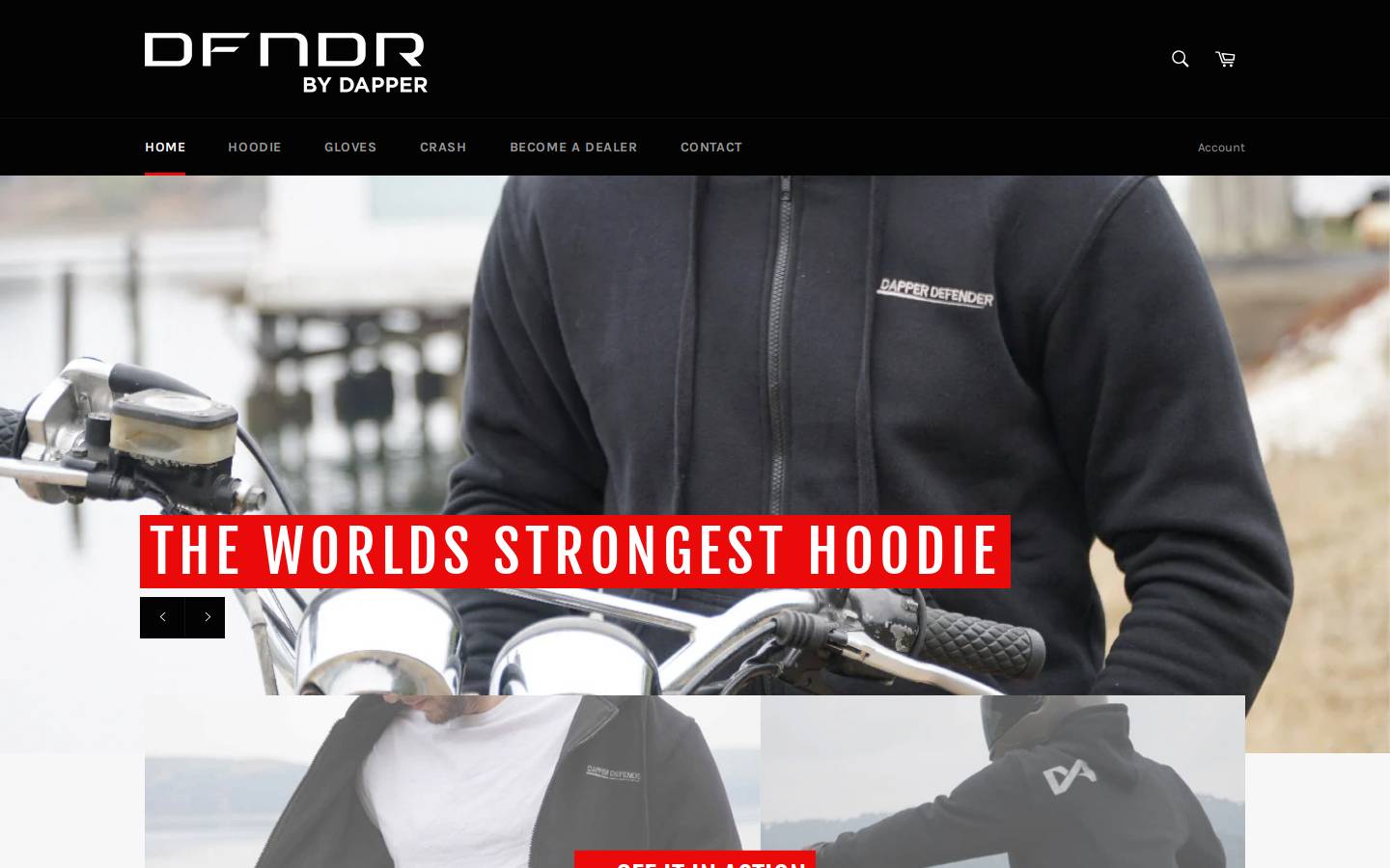 dapperdefender.com homepage screenshot
