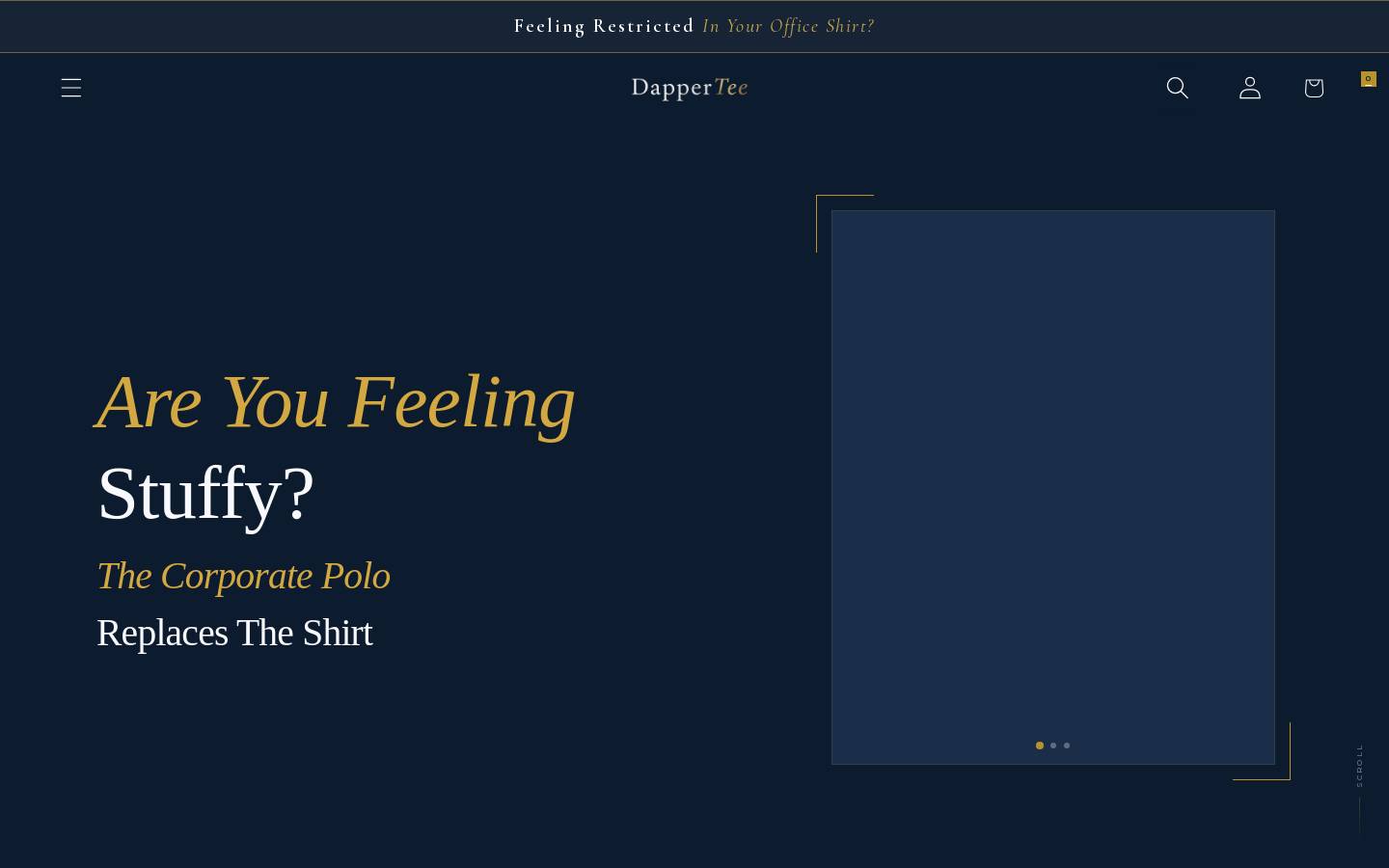 dappertee.com homepage screenshot