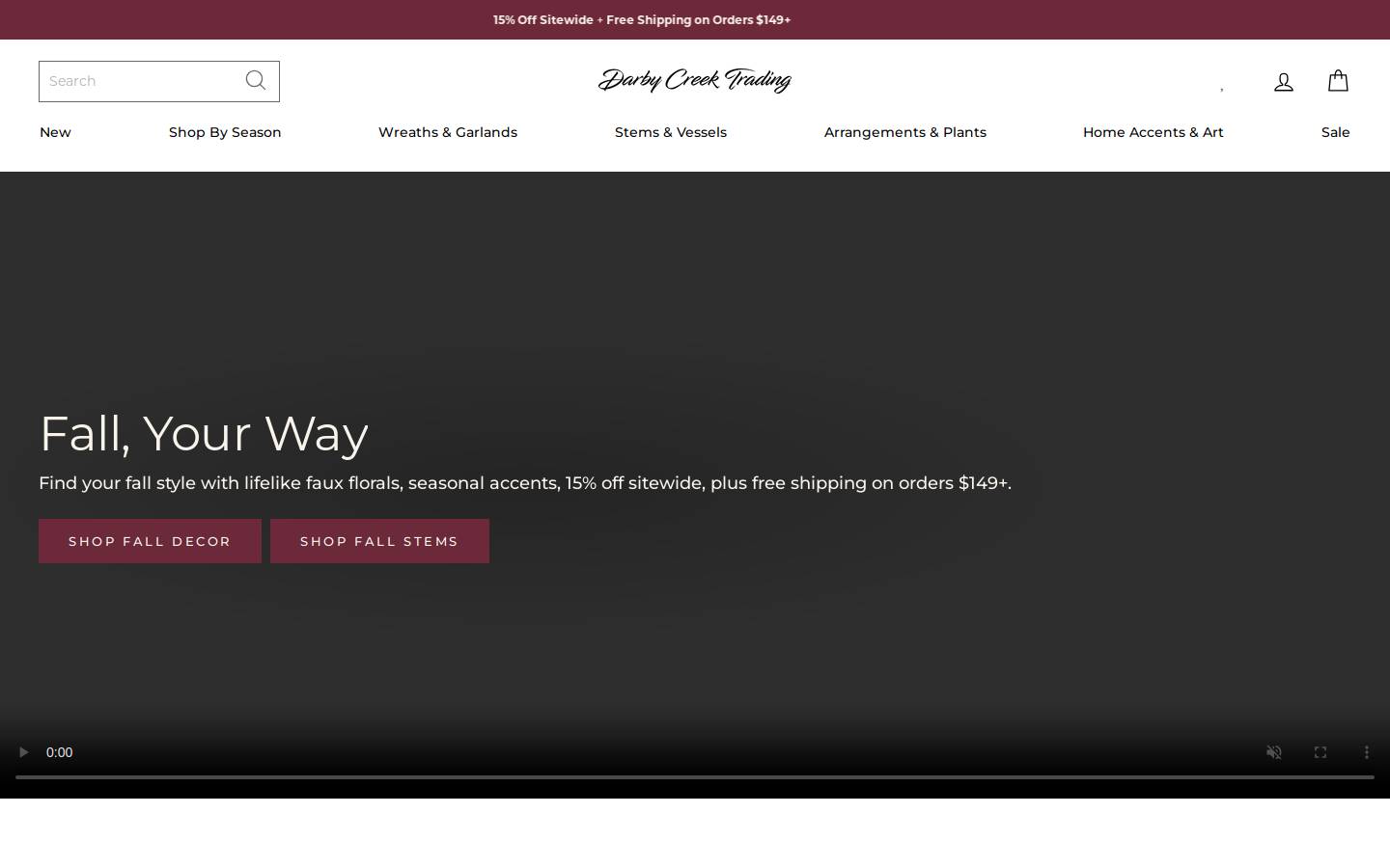 Darbycreektrading homepage screenshot