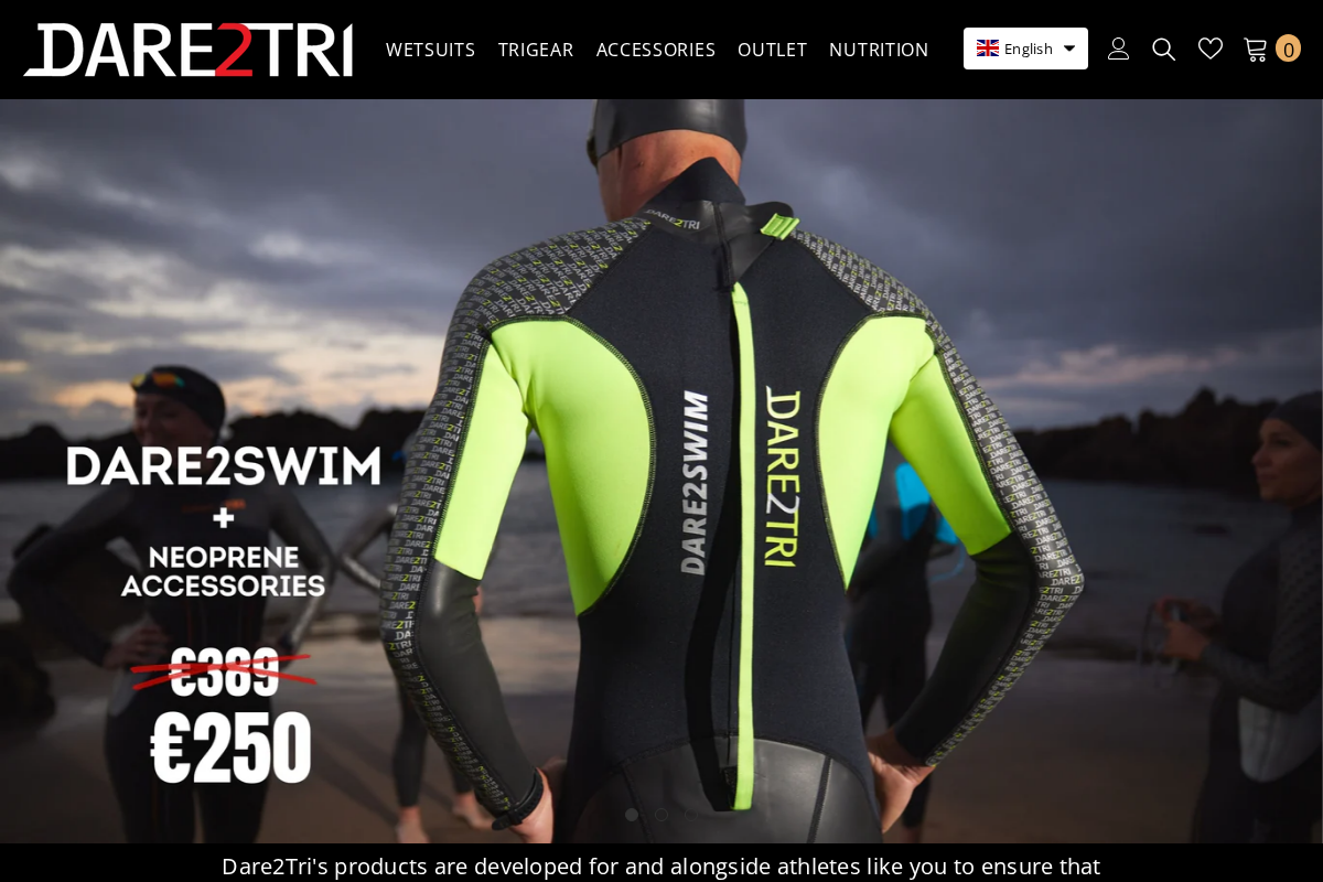 Dare2tri homepage screenshot