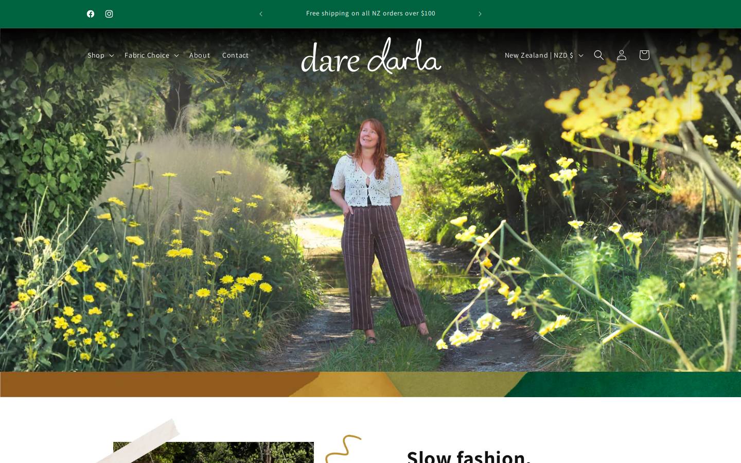 daredarla.com homepage screenshot