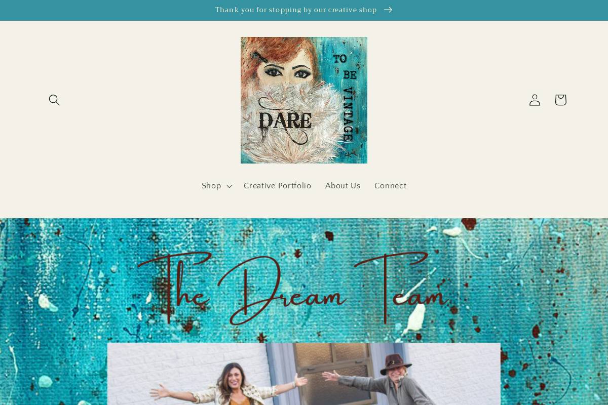 daretobevintage.com homepage screenshot