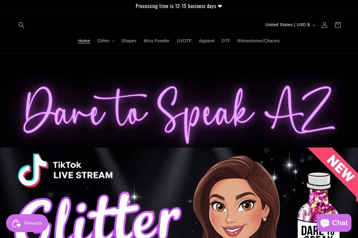 daretospeakaz.com homepage screenshot