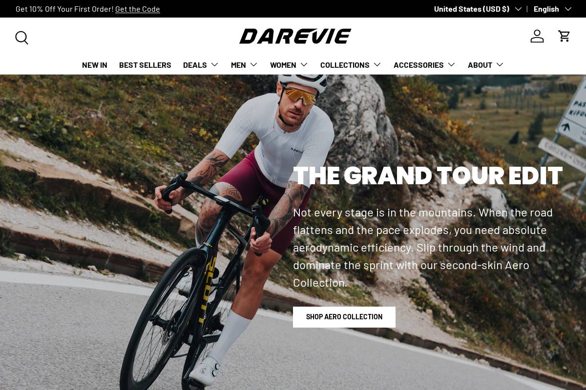 Darevie homepage screenshot