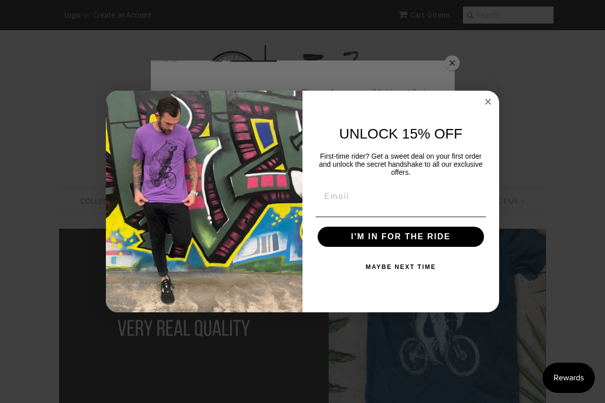 Dark Cycle Clothing homepage screenshot