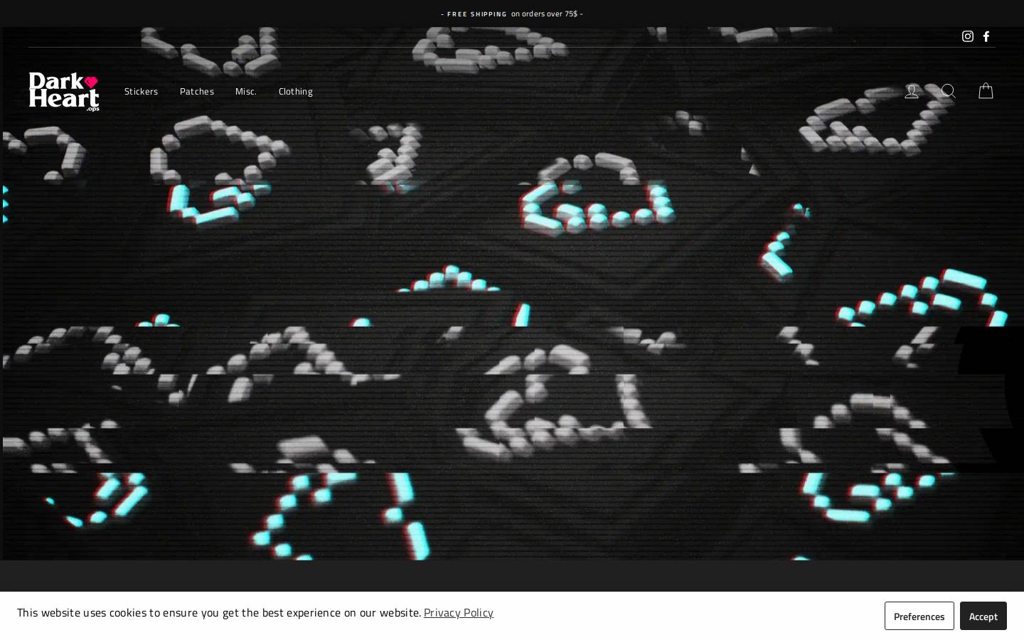 darkheartops.com homepage screenshot