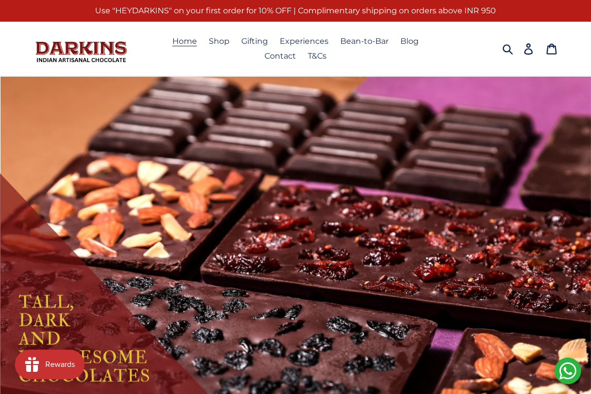 darkins.in homepage screenshot