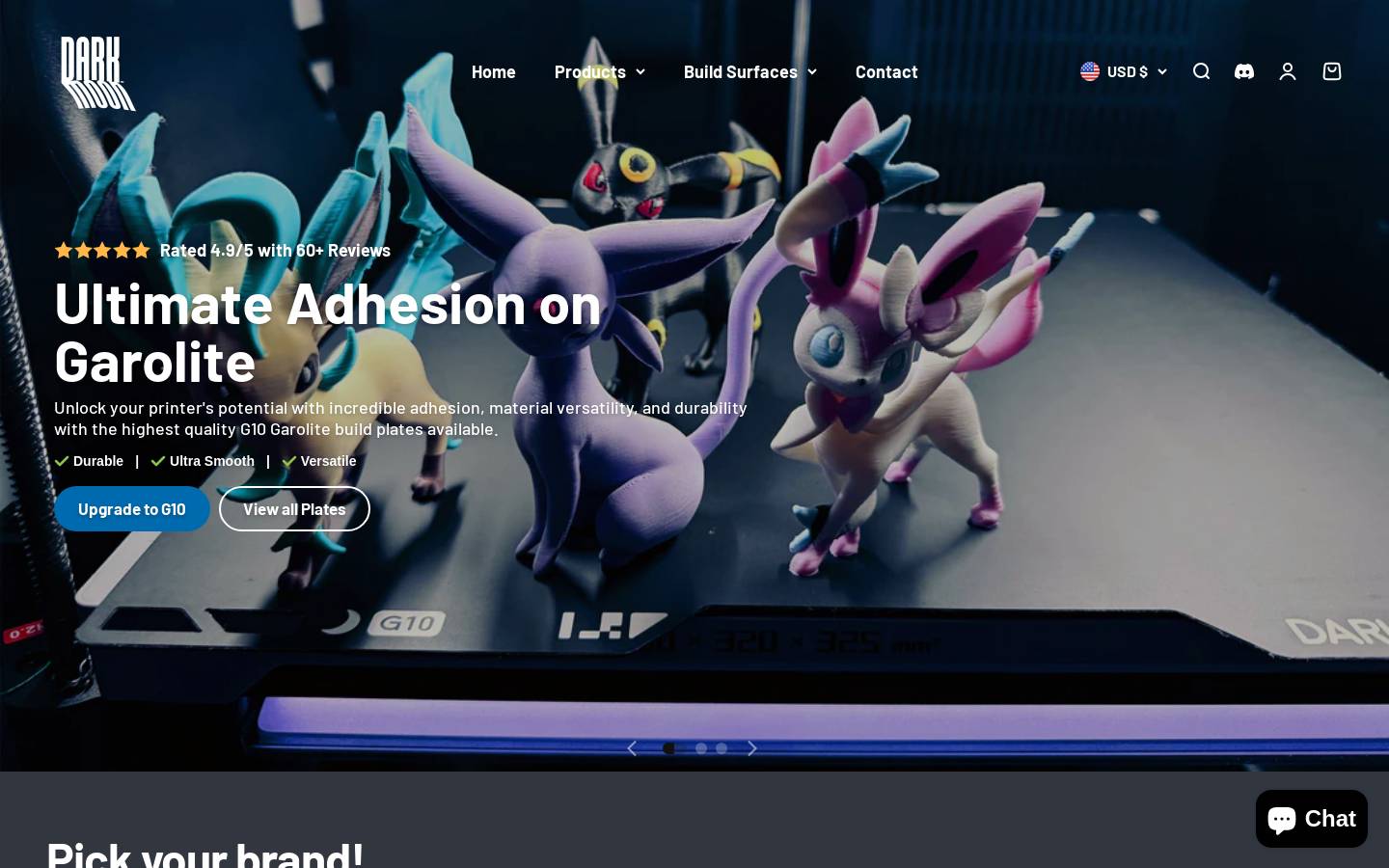 darkmoon3d.com homepage screenshot