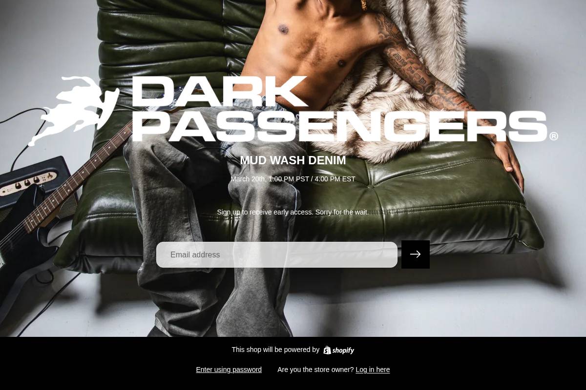 Darkpassengers homepage screenshot