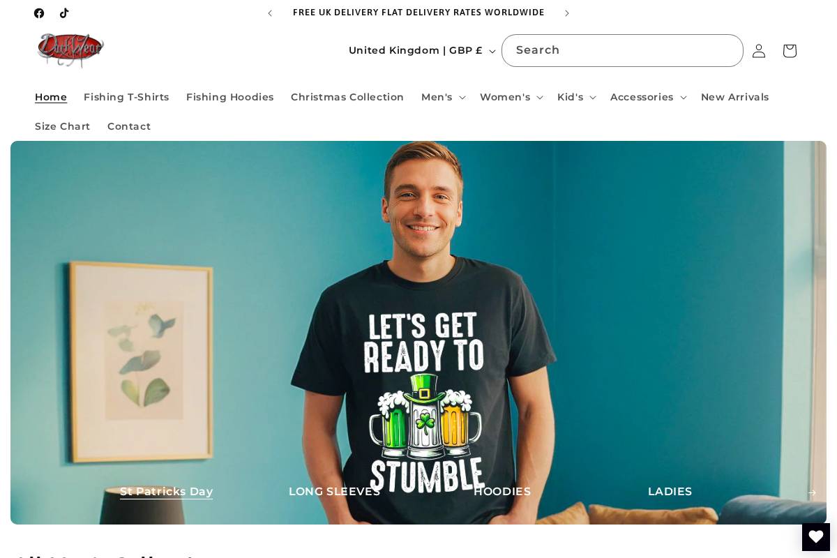 darkwearuk.com homepage screenshot