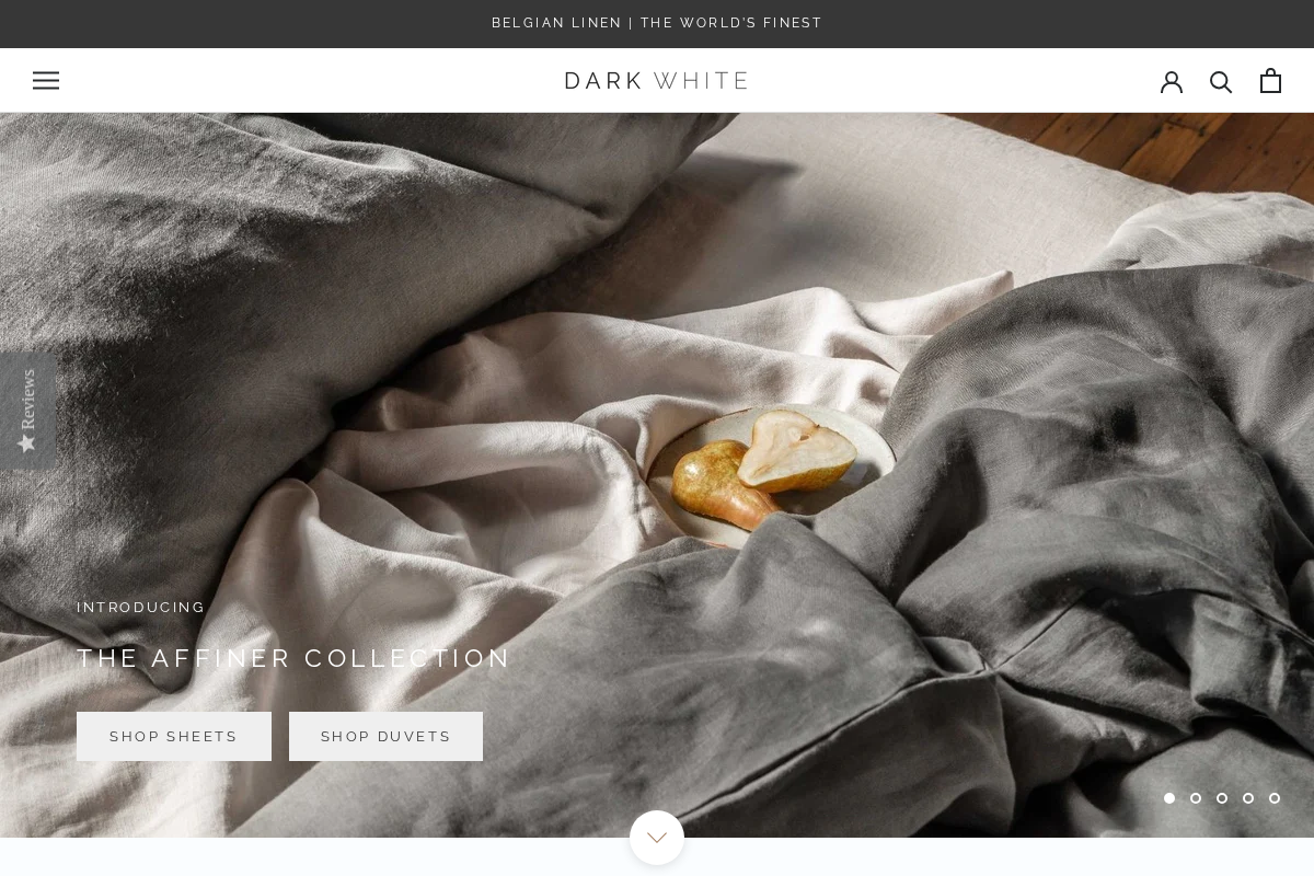 darkwhite.co homepage screenshot