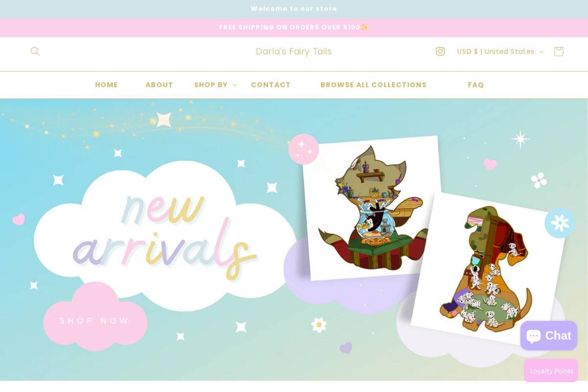 darlasfairytails.com homepage screenshot
