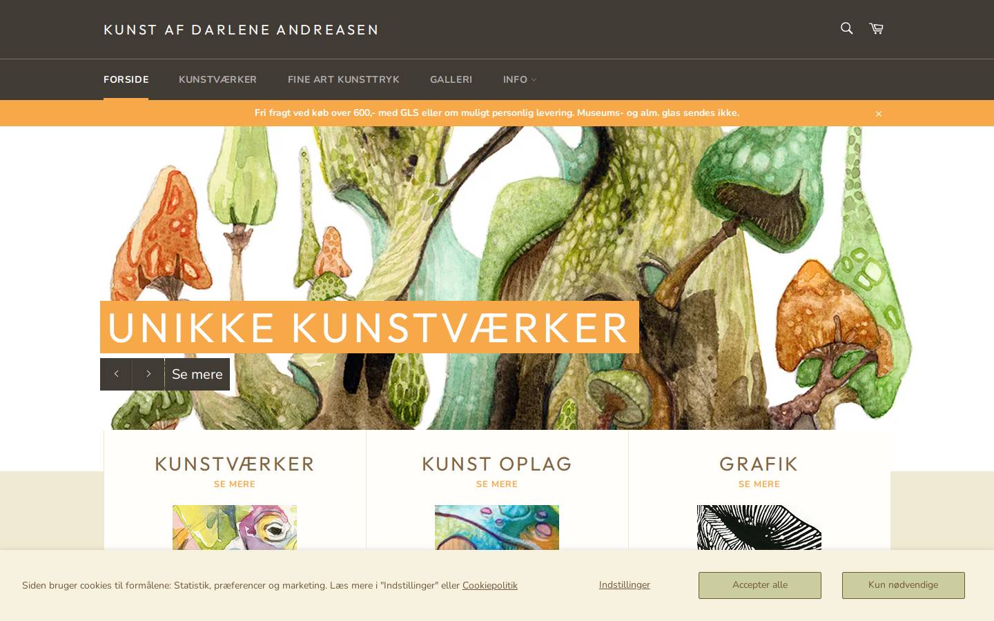 darlene.dk homepage screenshot