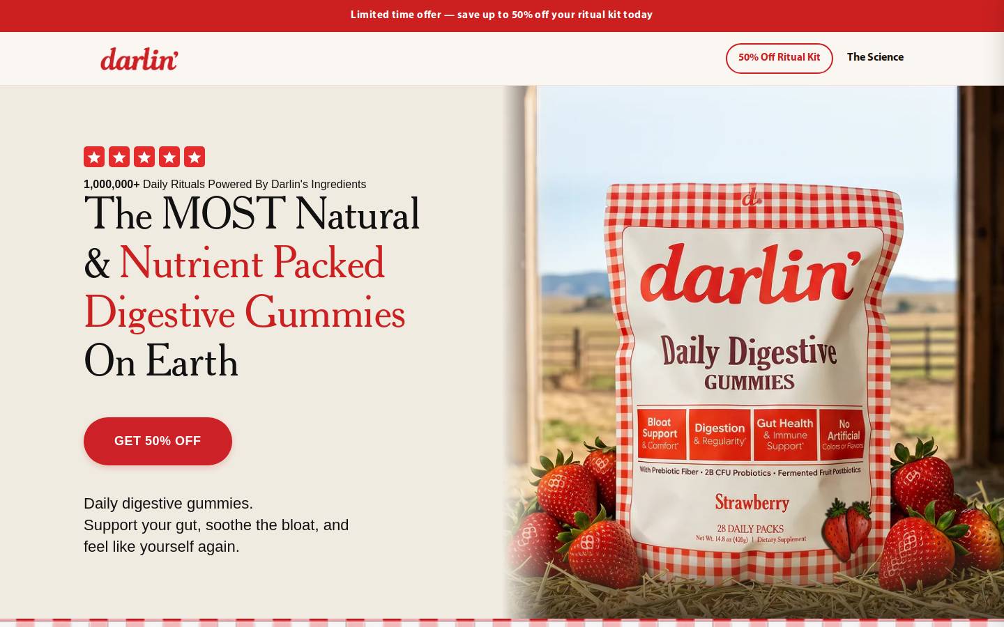 darlinfarm.com homepage screenshot