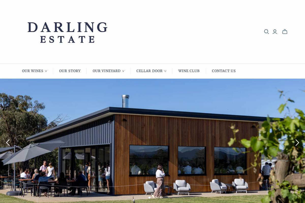 darlingestate.com.au homepage screenshot