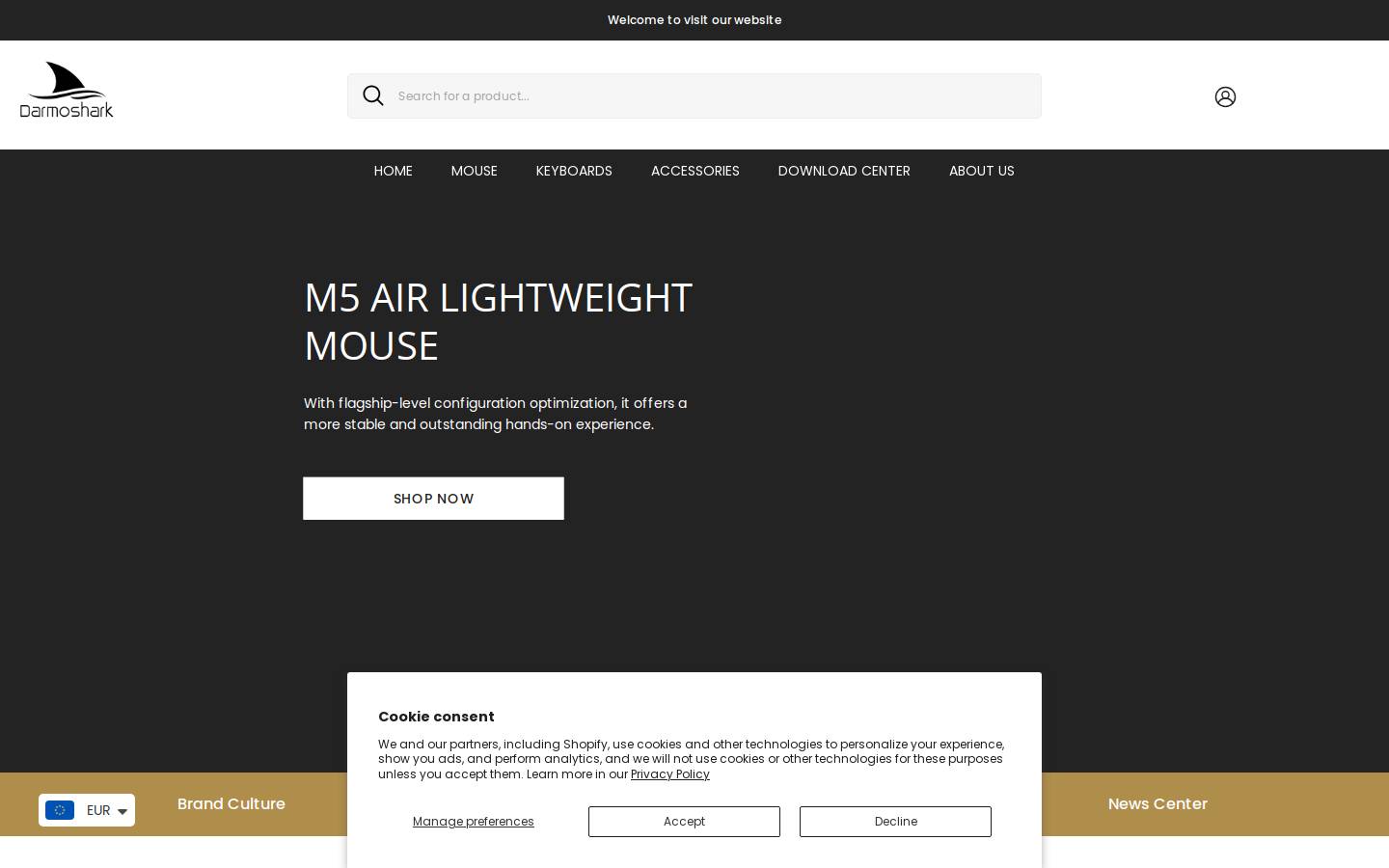 darmoshark.com homepage screenshot
