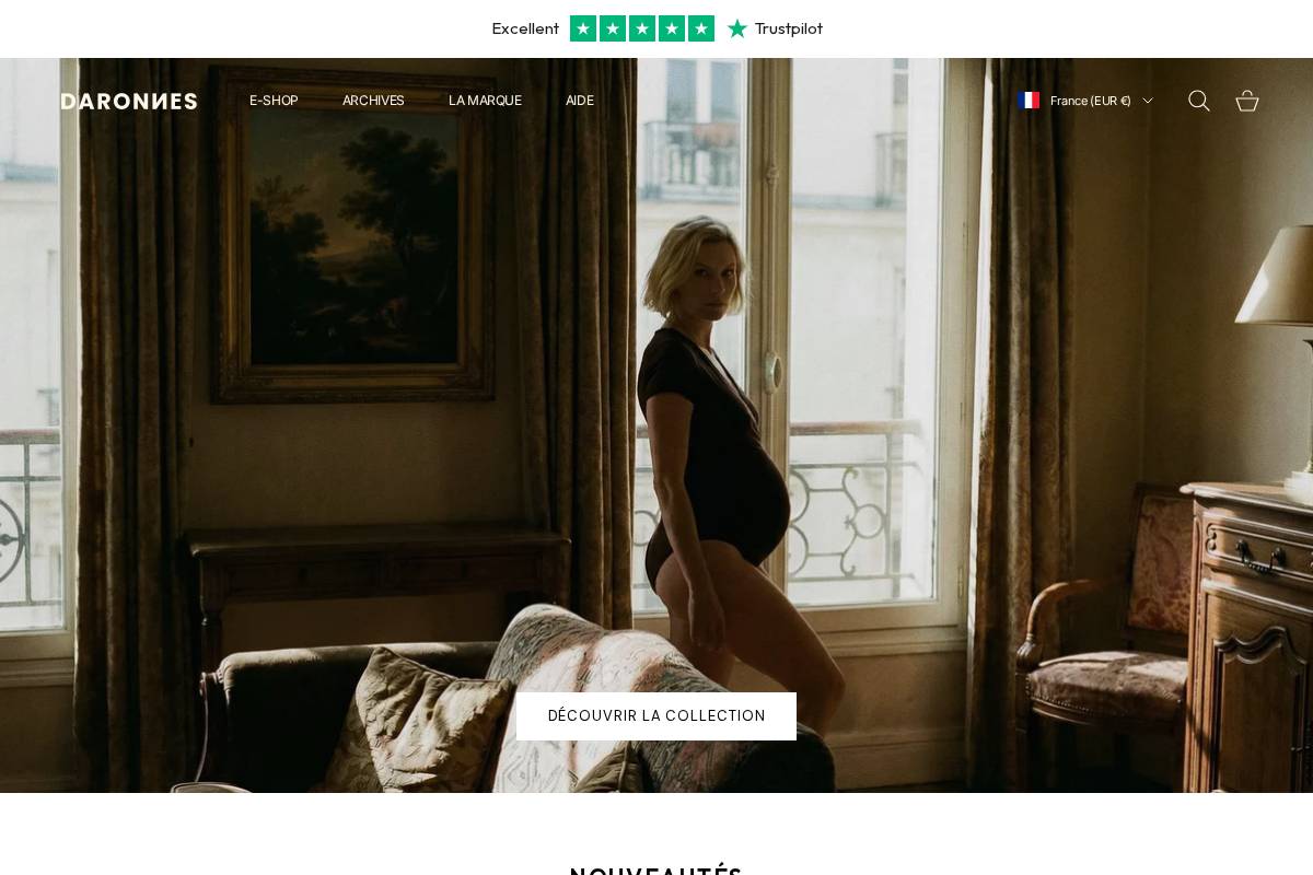Daronnes homepage screenshot