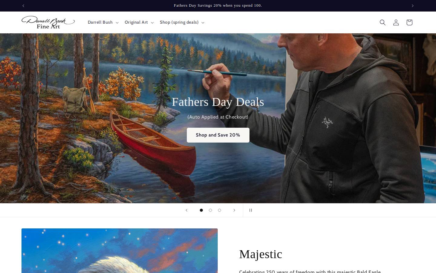 darrellbushart.com homepage screenshot