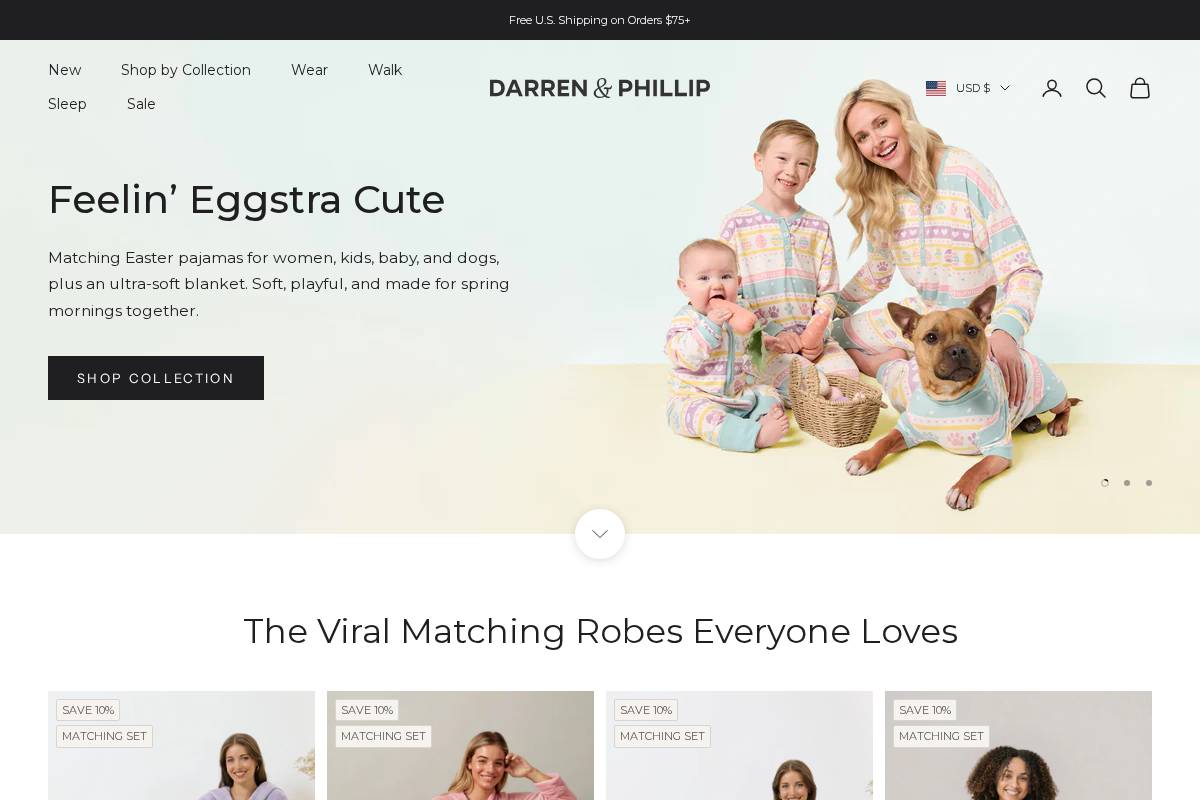 darrenandphillip.com homepage screenshot