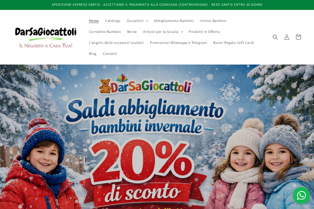 DarSaGiocattoli homepage screenshot