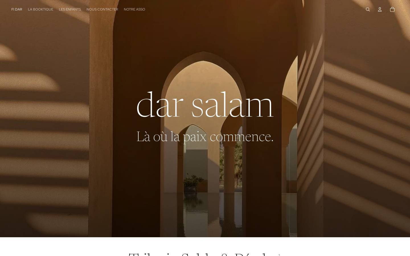 darsalam.fr homepage screenshot