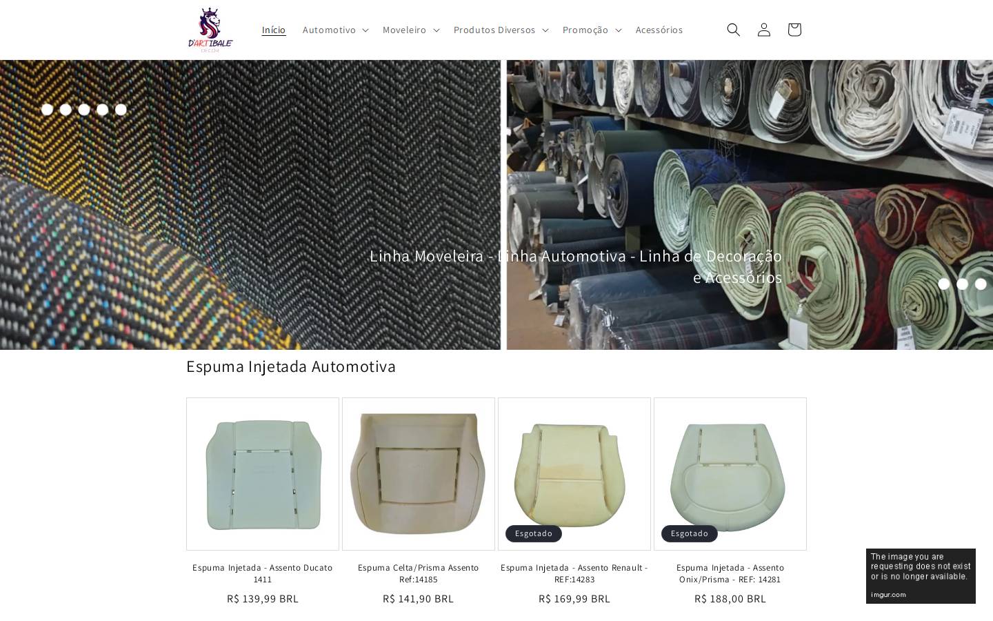 dartibaledecor.com.br homepage screenshot